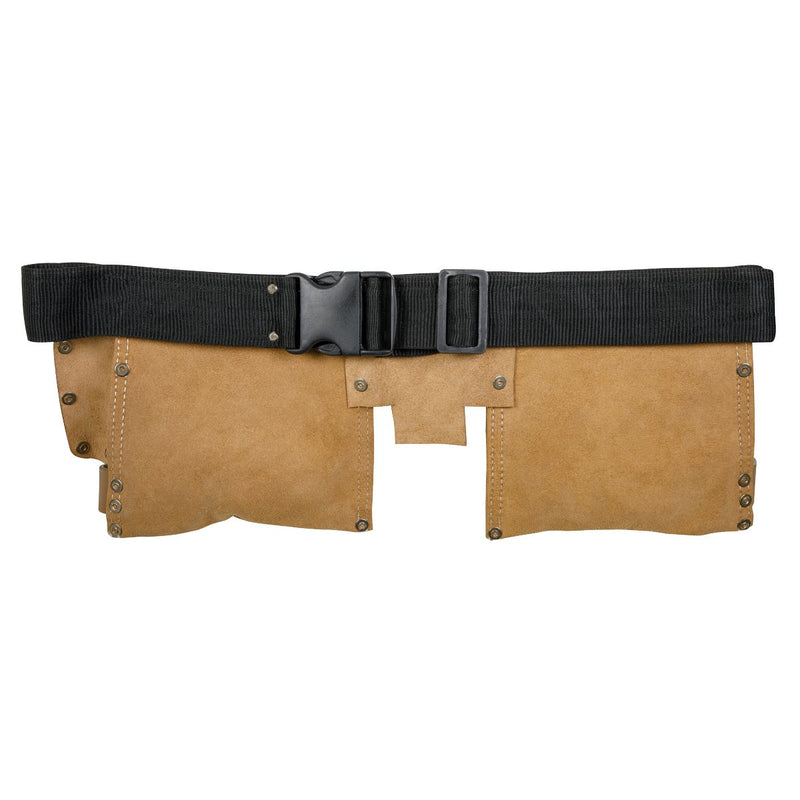Sealey Tool Belt 11 Pocket Leather Builders Adjustable Hammer Loop STBL01