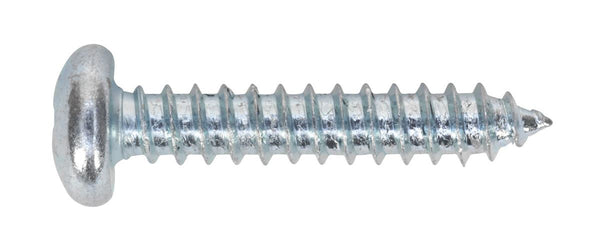 Sealey Self Tapping Screw 6.3 x 38mm Pan Head Pozi Zinc Pack of 100 STPP6338