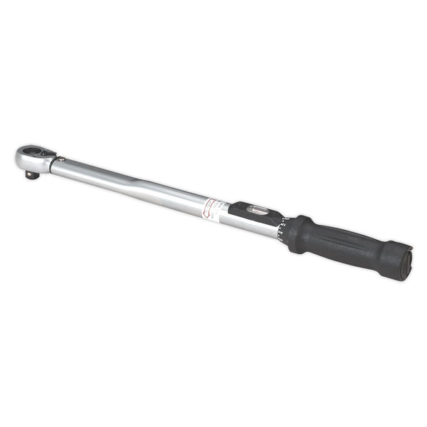 Sealey Premier Calibrated Locking Micrometer Style Torque Wrench 1/2"Sq Drive 40-210Nm STW201