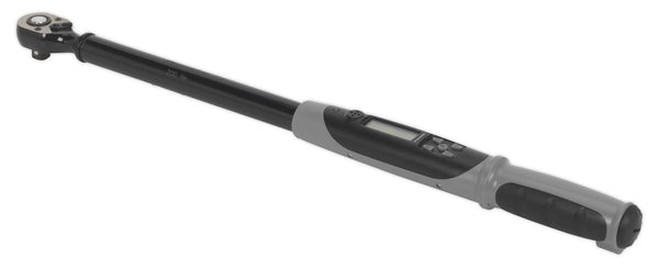 Sealey Premier Black Digital Torque Wrench with Angle Function 1/2"Sq Drive 20-200Nm STW306B