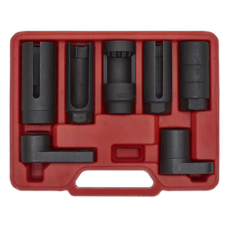 Sealey Oxygen Sensor Socket Set 3/8" & 1/2"Sq Drive 7pc SX032