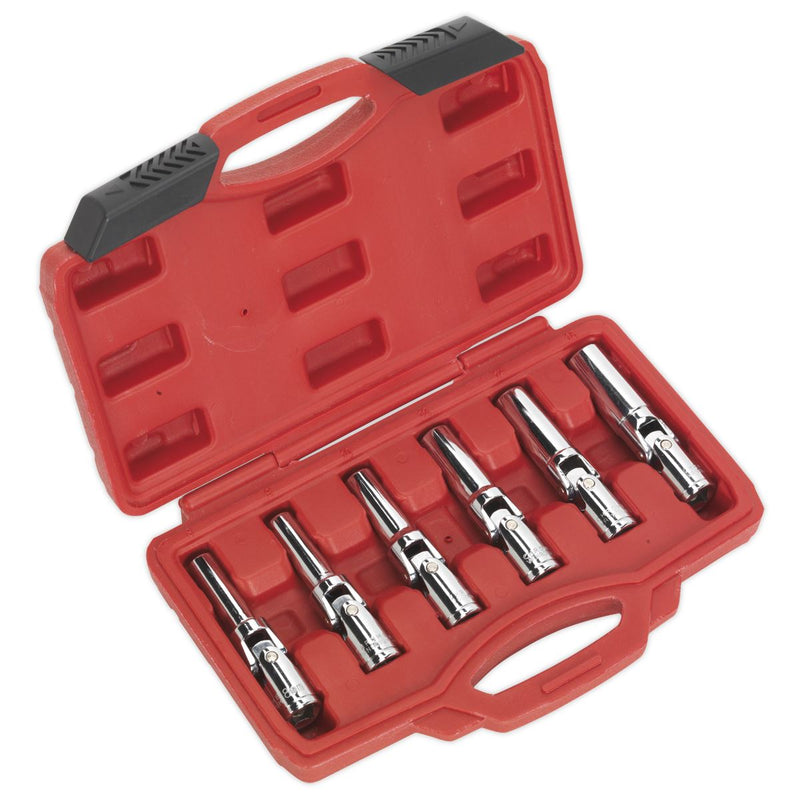 Sealey SX0403 Glow/Spark Plug Socket Set 6pc 3/8"Sq Drive