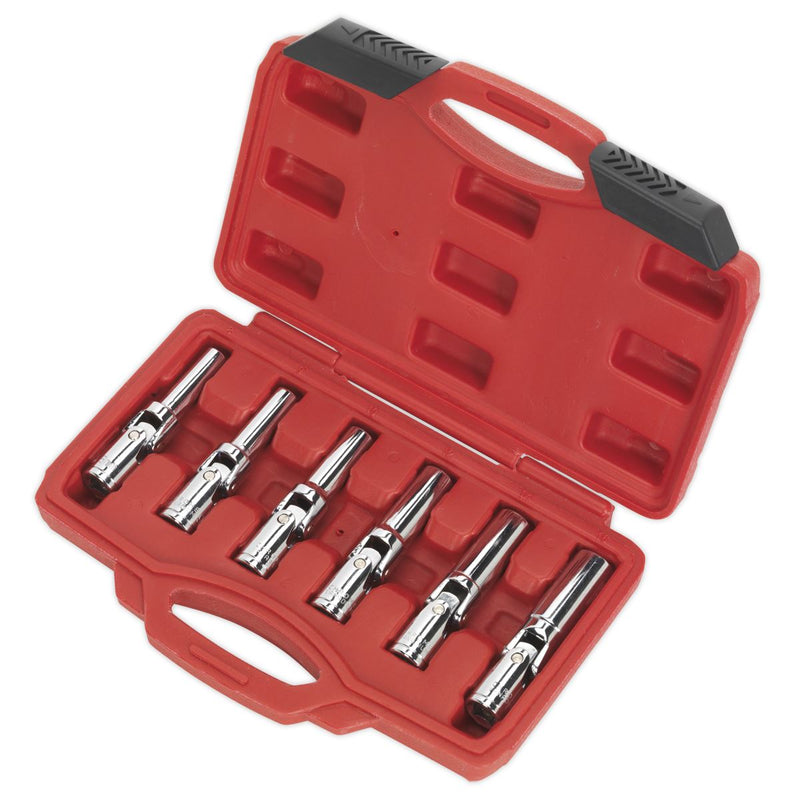 Sealey SX0403 Glow/Spark Plug Socket Set 6pc 3/8"Sq Drive