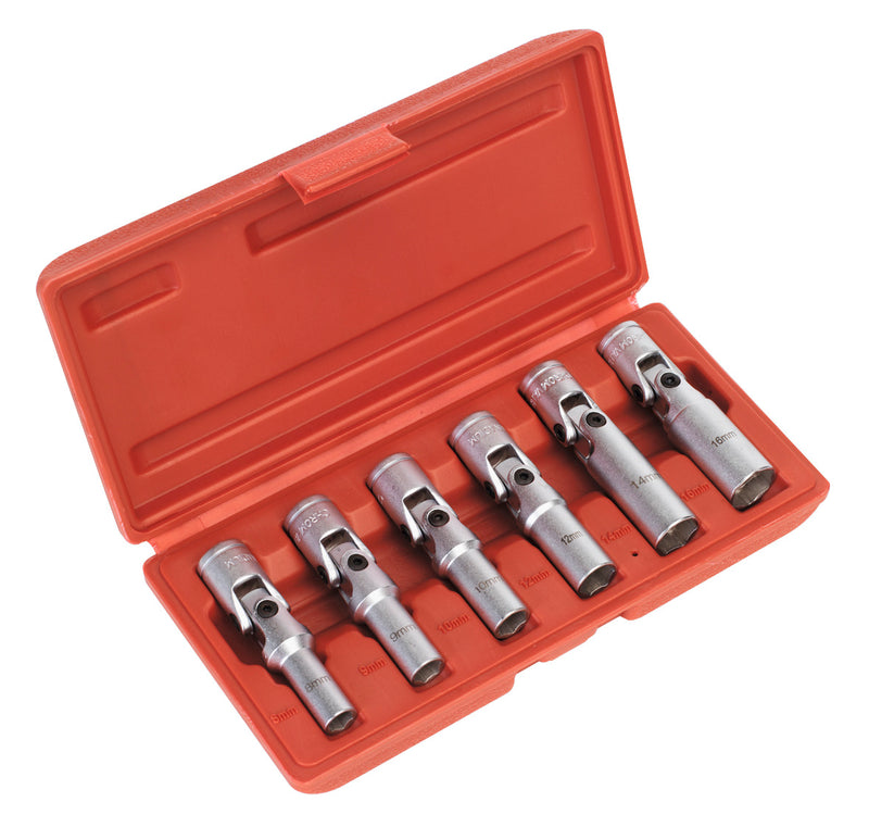 Sealey SX0403 Glow/Spark Plug Socket Set 6pc 3/8"Sq Drive