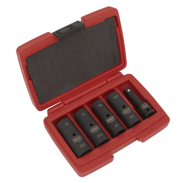 Sealey Double Ended Impact Socket Set 1/2"Sq Drive 77mm 5pc SX1820