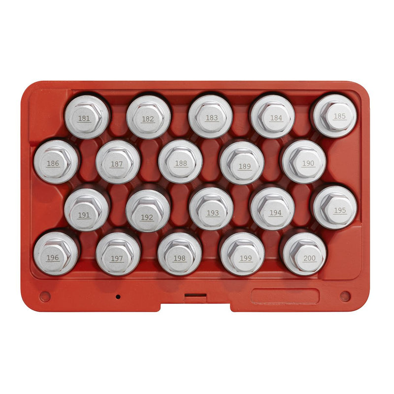 Sealey Locking Wheel Nut Key Set 20pc - Vauxhall-C SX216