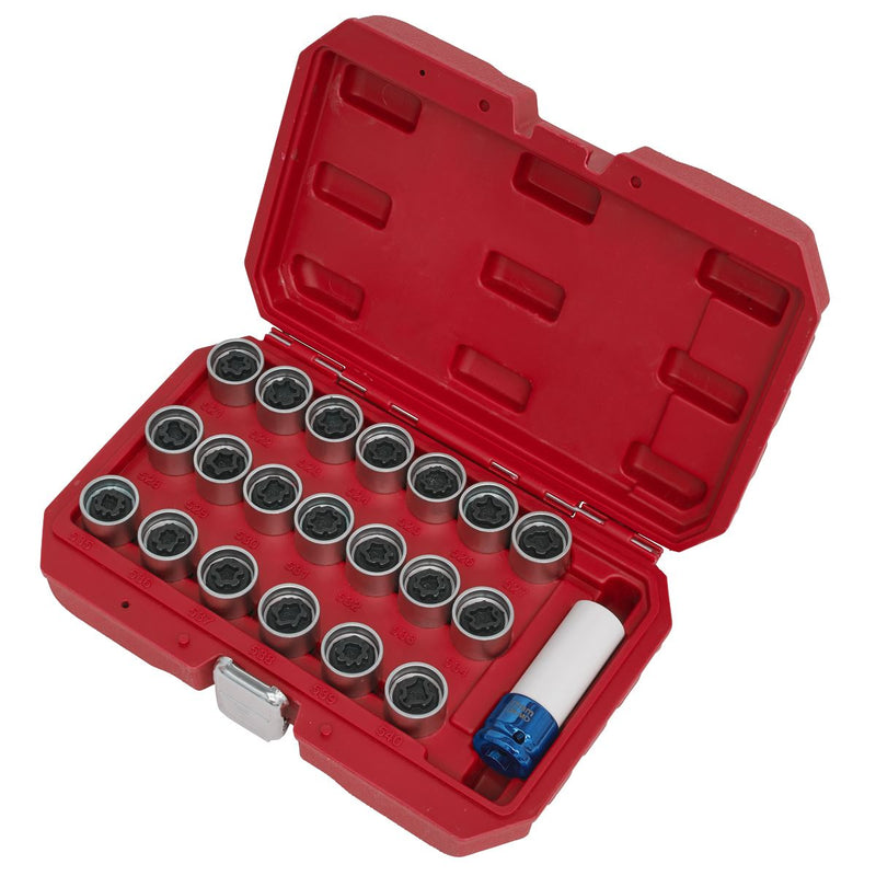Sealey Locking Wheel Nut Key Set for VAG 20pc SX219