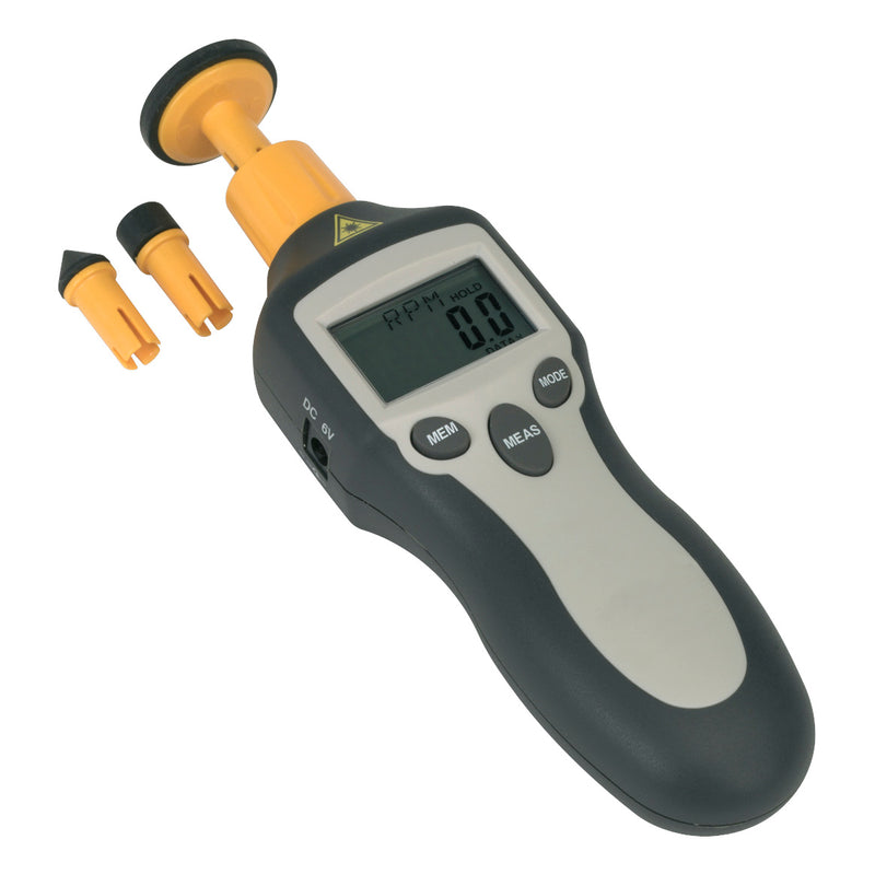 Sealey Contact/Non-Contact Digital Tachometer TA050
