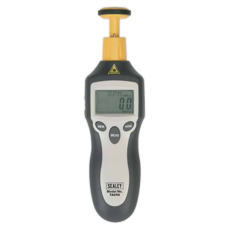 Sealey Contact/Non-Contact Digital Tachometer TA050
