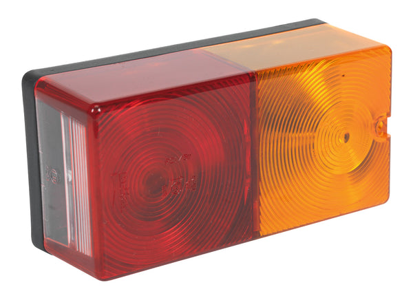 Sealey TB192 Rear Rectangular Lamp Cluster 4-Function 12V with Bulbs