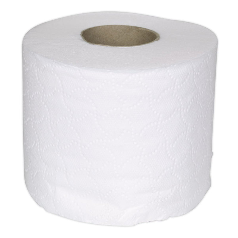 Sealey Toilet Roll Plain White Pack of 4 x 9 (36 Rolls) TOL36