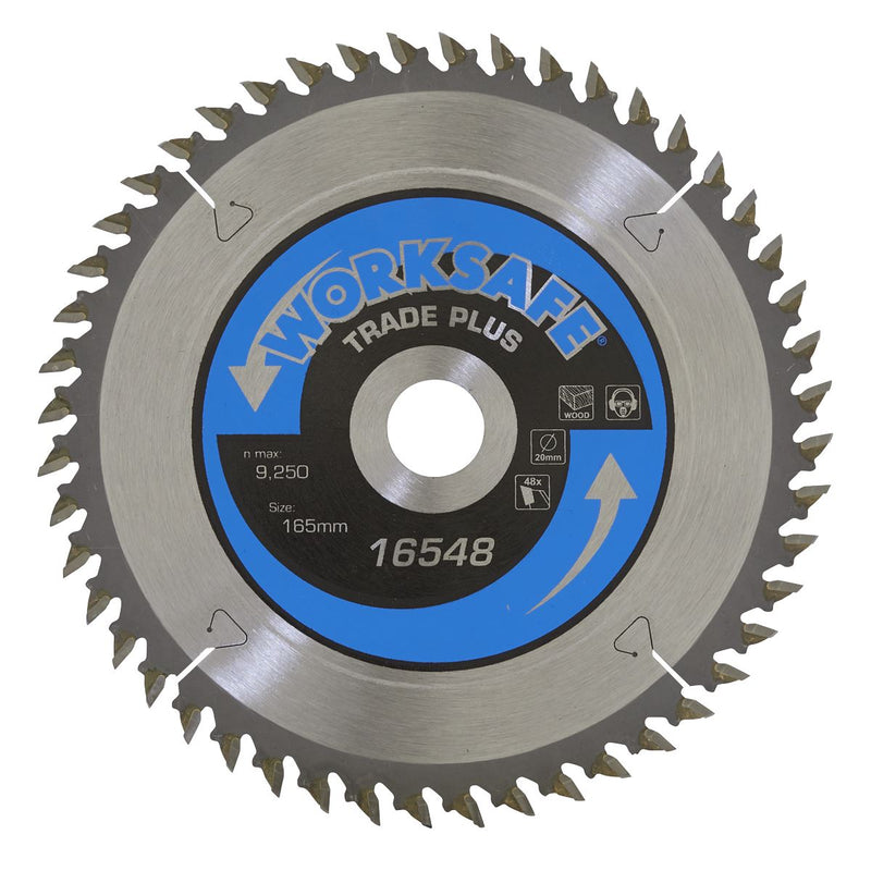 Sealey Trade Plus Circular Saw Blade �165 x 20mm - 48tpu TPS16548