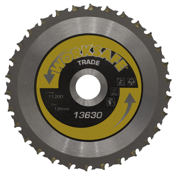 Sealey TS13630 Trade Circular Saw Blade �136 x 20mm - 30tpu