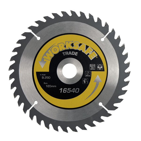 Sealey Trade Circular Saw Blade �165 x 20mm - 40tpu TS16540