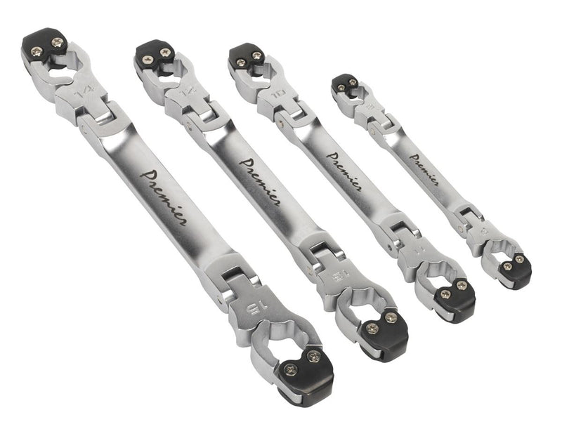 Sealey Brake Pipe Spanner Set 4pc Ratcheting VS0343