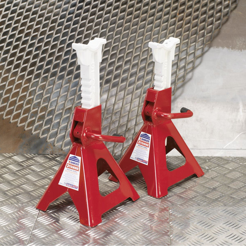 Sealey Axle Stands (Pair) 3tonne Capacity per Stand Ratchet Type VS1003