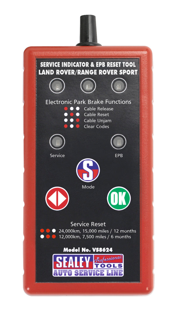 Sealey VS8624 Service Indicator & EPB Reset Tool for Land Rover, Range Rover