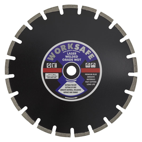 Sealey Worksafe&reg; Asphalt/Tarmac Diamond Blade 350 x 25mm WDT350