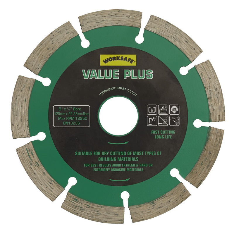 Sealey Value Plus Diamond Blade �125 x 22mm - Mortar Raker WDVP125MR