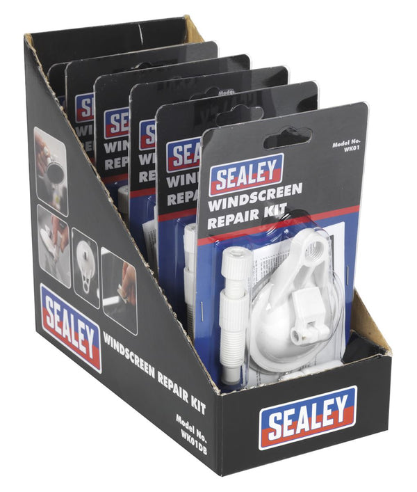 Sealey WK01DB Windscreen Repair Kit Display Box of 5