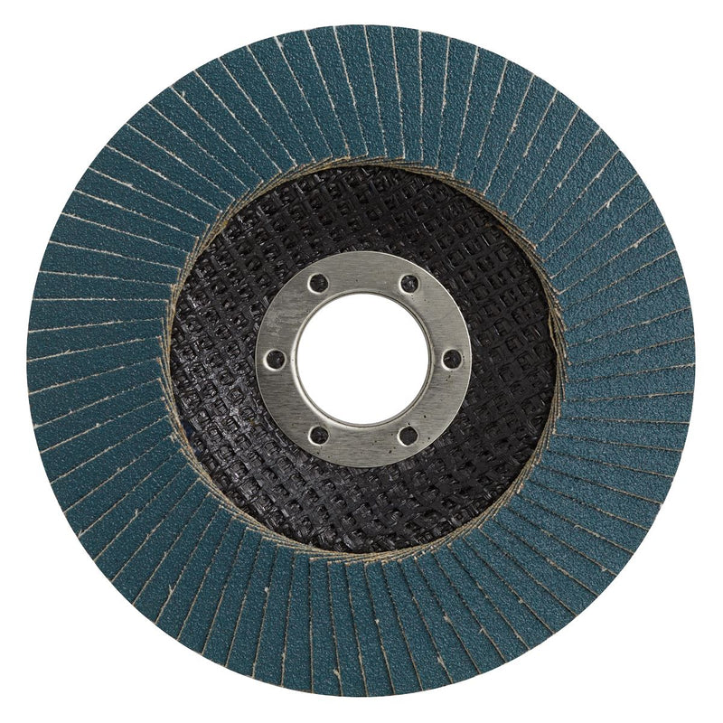 Sealey WZ45120 Zirconium Flap Disc �115mm 120Grit - Pack of 10