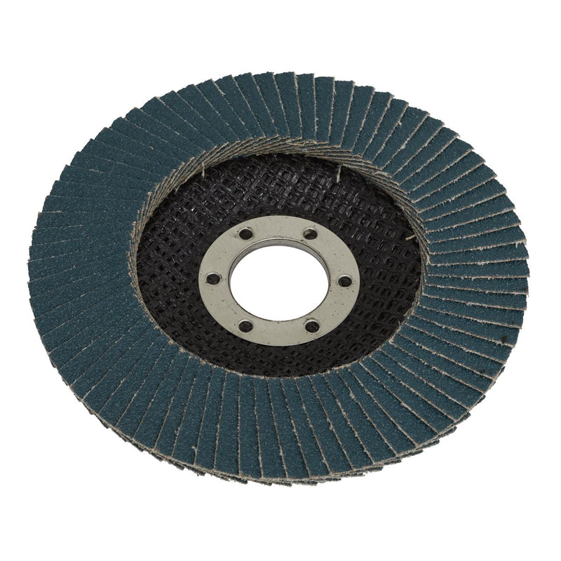 Sealey WZ4580 Zirconium Flap Disc �115mm 80Grit - Pack of 10