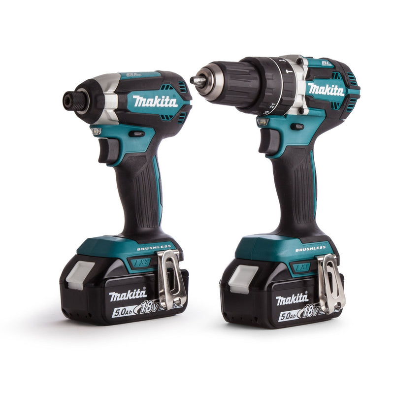 Makita Makita DLX2180TJ 18V Brushless Combi Drill & Impact Driver Twin Pack (2 x 5.0Ah Batteries) DLX2180TJ