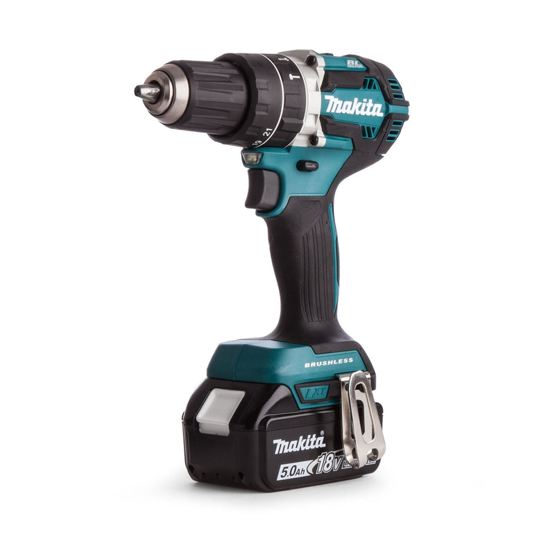 Makita Makita DHP484RTJ 18V LXT Brushless Combi Drill (2 x 5.0Ah Batteries) in MakPac Case DHP484RTJ