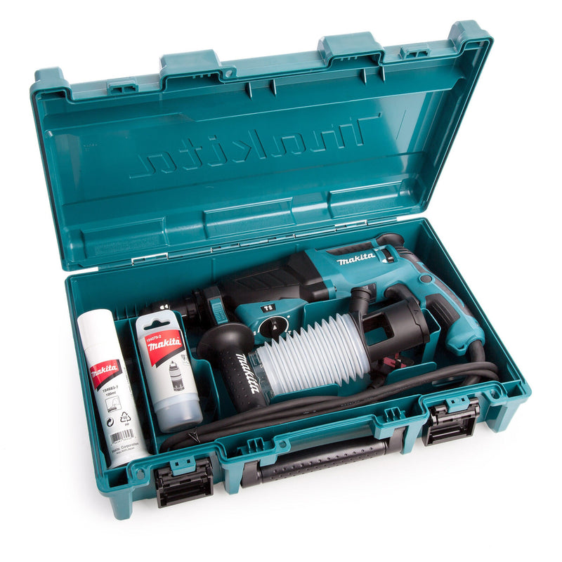 Makita Makita HR2630T SDS Plus Rotary Hammer Drill with Keyless Quick Chuck (240V) HR2630T-240V