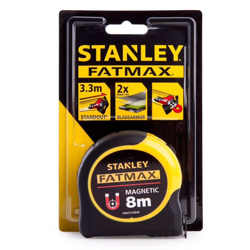 Stanley Stanley FMHT0-33868 FatMax Metric Magnetic Tape Measure with Blade Armor 8m FMHT0-33868