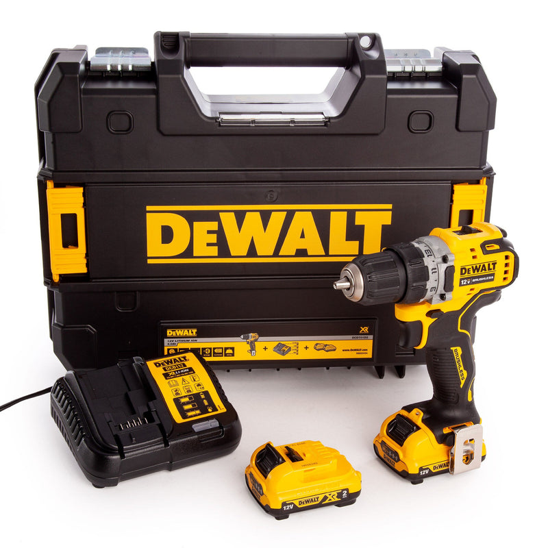 Dewalt Dewalt DCD701 12V XR Brushless Sub-Compact Drill Driver (2 x 2.0Ah Batteries) DCD701