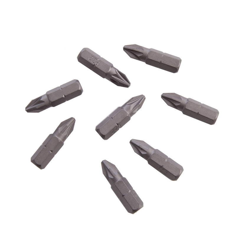 Makita Makita P-49971 PZ2 Hex Insert Bits In Candy Tub 25mm (Pack of 100) P-49971