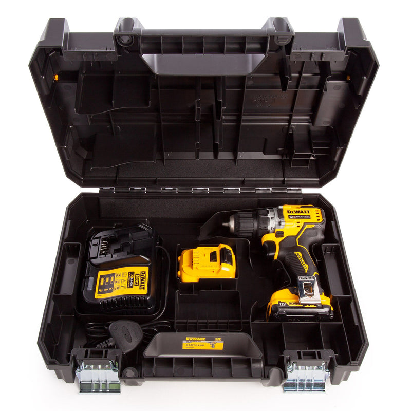 Dewalt Dewalt DCD701 12V XR Brushless Sub-Compact Drill Driver (2 x 2.0Ah Batteries) DCD701