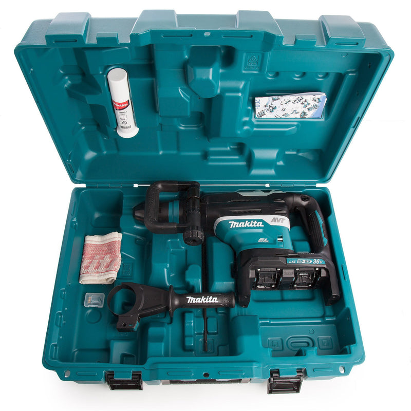 Makita Makita DHR400ZKU 36V Brushless SDS Max Rotary Hammer 40mm (Body Only) - Accepts 2 x 18V Batteries DHR400ZKU