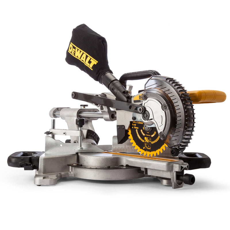 Dewalt Dewalt DCS365M2 18V XR 184mm Sliding Mitre Saw with XPS (2 x 4.0Ah Batteries) DCS365M2-GB