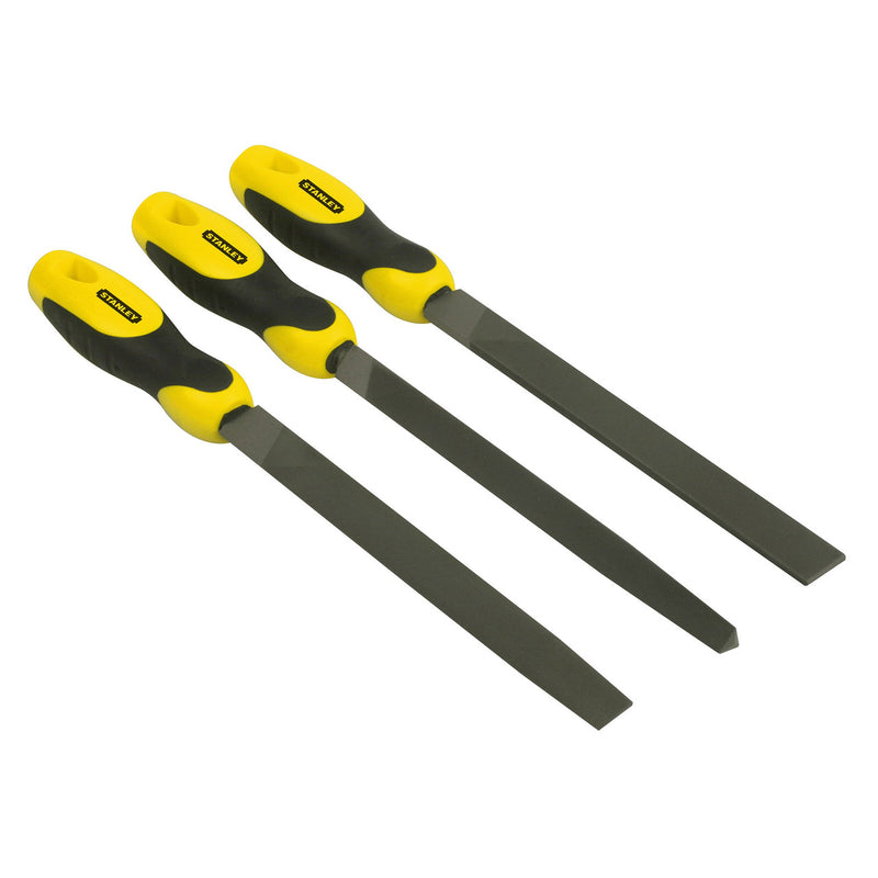 Stanley Stanley 0-22-464 File Set 8in - Flat, Half Round, 3 Square (3 Piece) 0-22-464