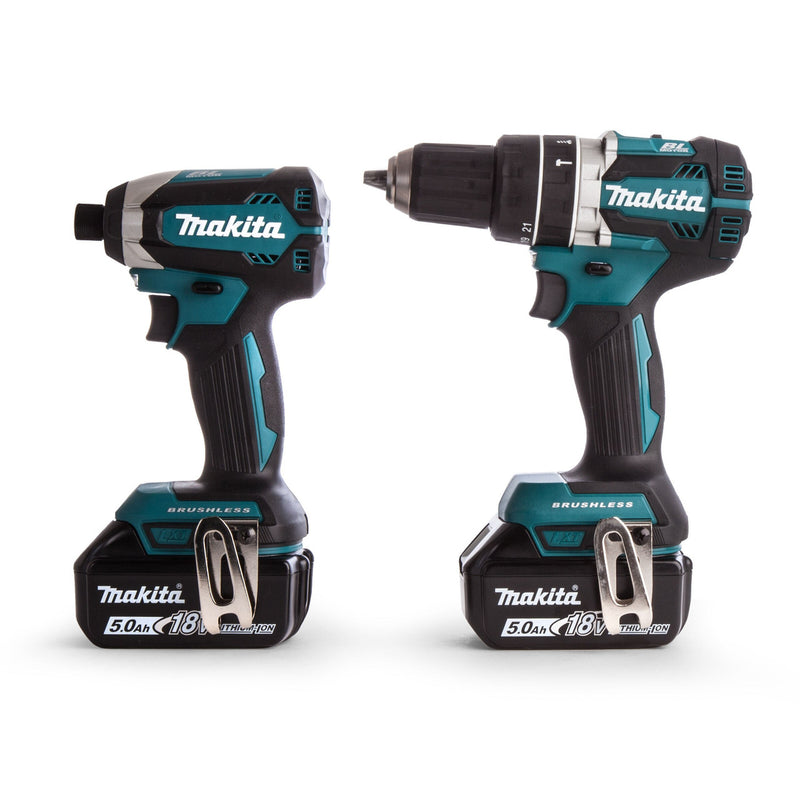 Makita Makita DLX2180TJ 18V Brushless Combi Drill & Impact Driver Twin Pack (2 x 5.0Ah Batteries) DLX2180TJ