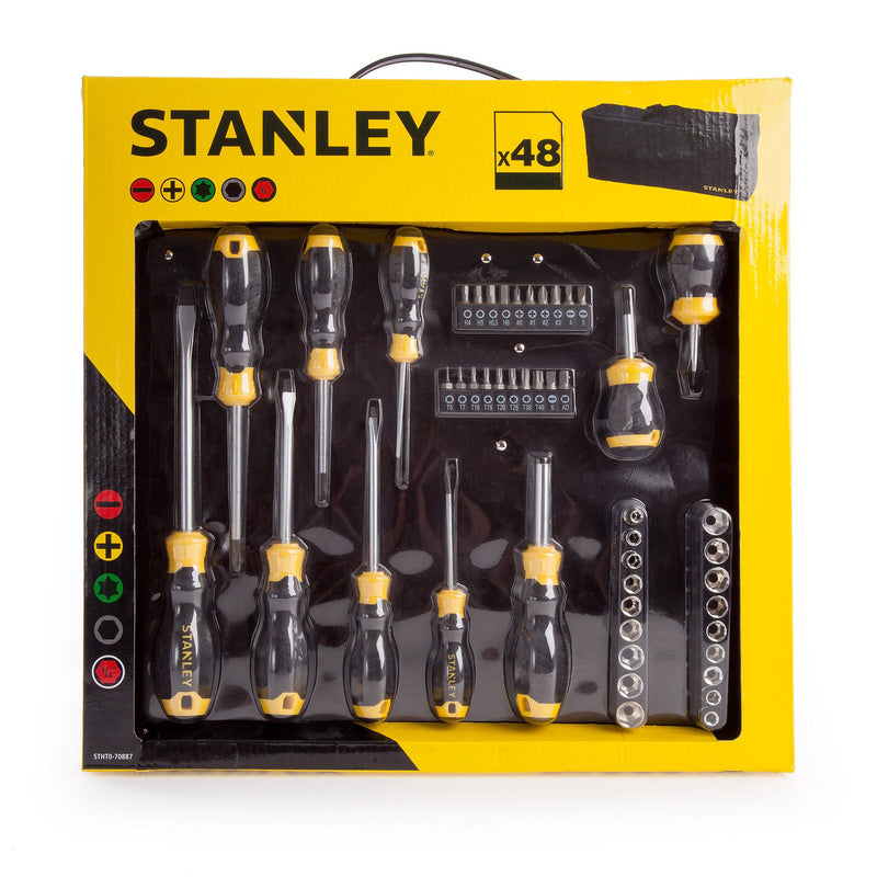 Stanley Stanley STHT0-70887 Screwdriver, Socket & Bit Set (48 Piece) with Bag STHT0-70887