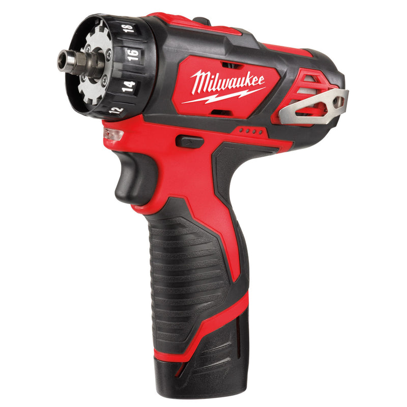 Milwaukee Milwaukee M12BDDXKIT-202C 4-in-1 Cordless Drill Driver (2 x 2.0Ah Batteries) with Attachments 4933447773