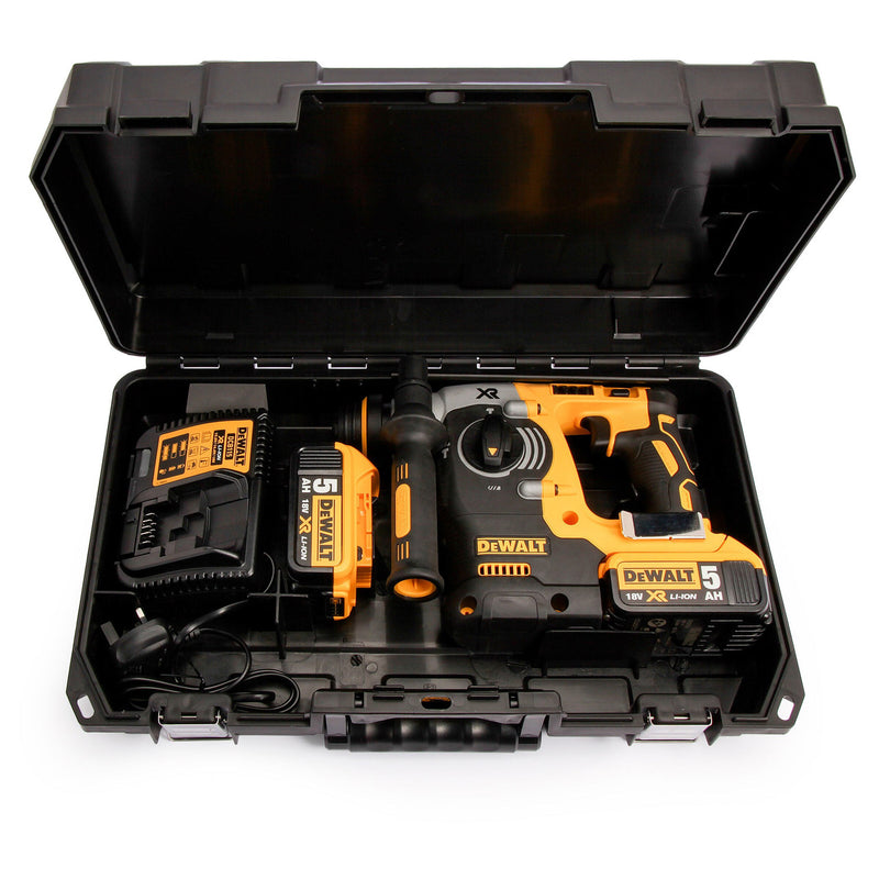 Dewalt Dewalt DCH273P2 18V XR Brushless SDS Plus Rotary Hammer Drill (2 x 5.0AH Batteries) DCH273P2-GB