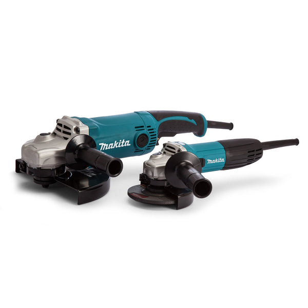 Makita Makita DK0056Z1 Angle Grinder Twin Pack - GA9050 230mm + GA4530R 115mm (240V) DK0056Z1/2