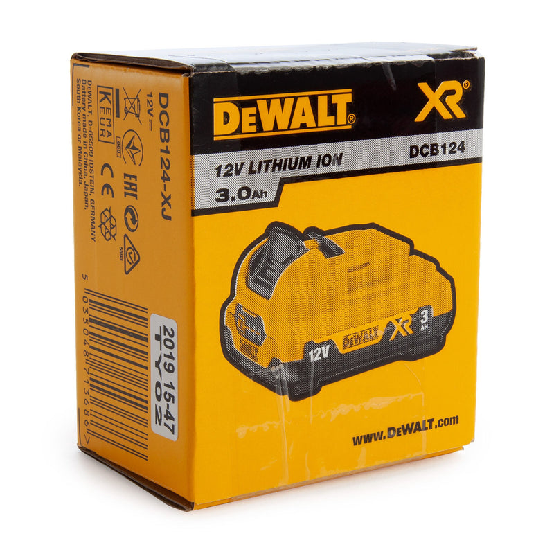 Dewalt Dewalt DCB124 12V XR 3.0Ah Li-ion Battery DCB124-XJ