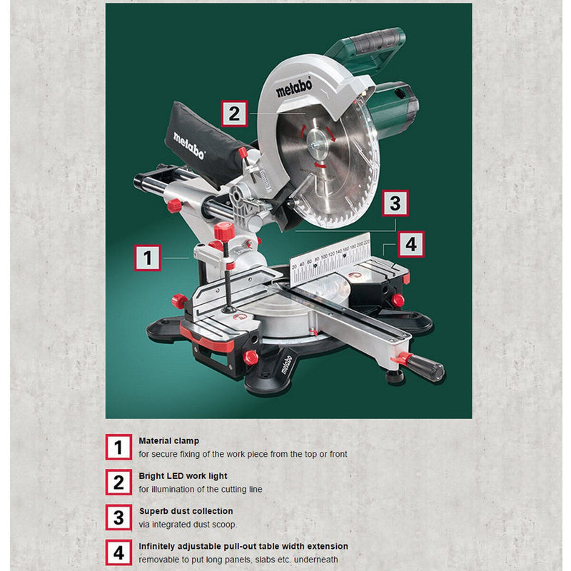 Metabo Metabo KGS254M 254mm Sliding Mitre Saw (240V) KGS254M