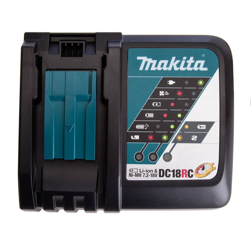 Makita Makita DC18RC Fast Battery Charger Li-ion 14.4V - 18V (240V) 195584-2