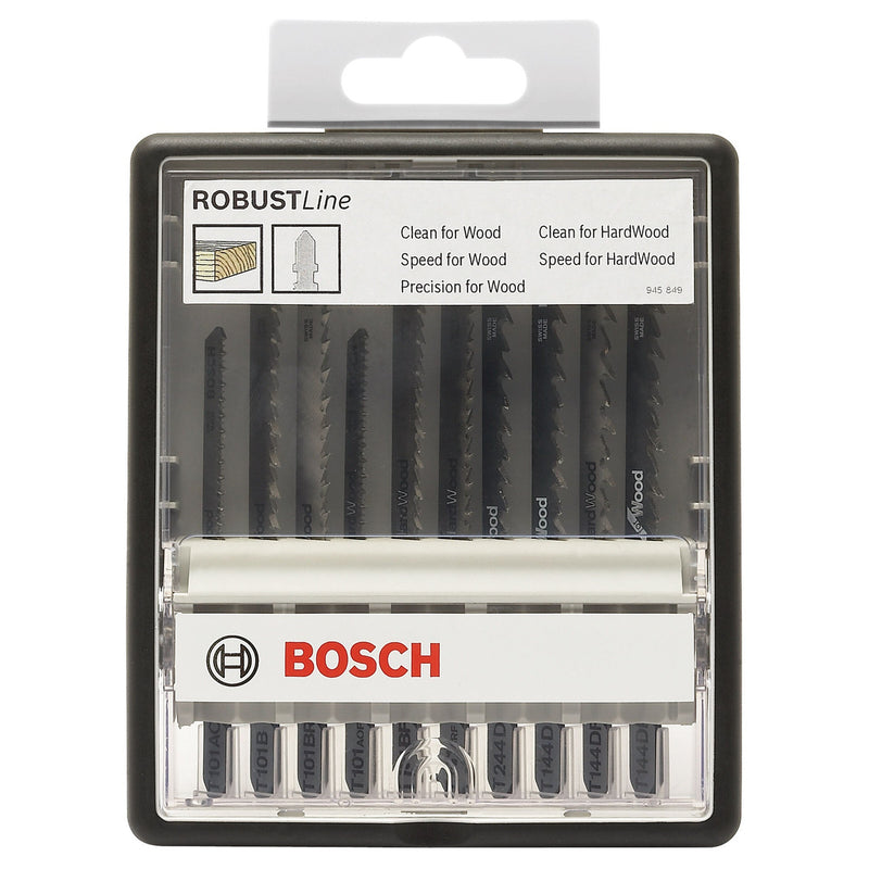 Bosch Bosch 2607010540 Robust Line Jigsaw Blade Set for Wood (10 Piece) 2607010540