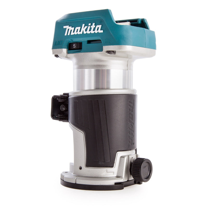 Makita Makita DRT50ZJ 18V Router/Trimmer (Body Only) with Trimmer Base & Straight Guide in Makpac Case DRT50ZJ