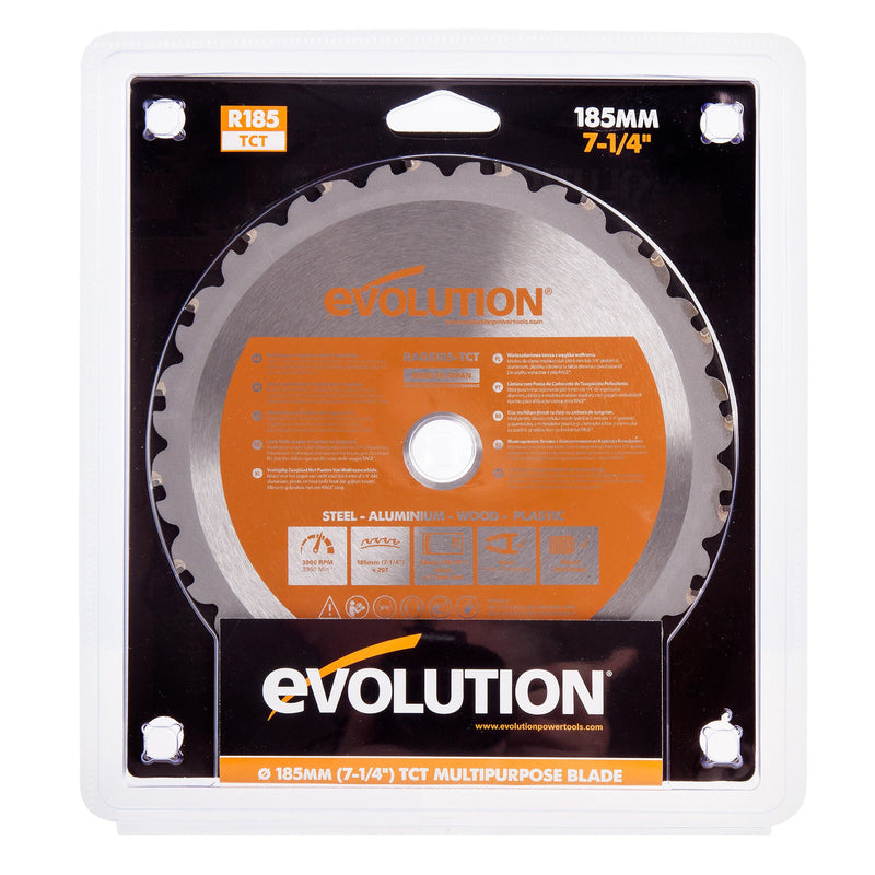 Evolution Evolution R185 TCT Multi Purpose Circular Saw Blade 185 x 20mm x 20T RAGEBLADE185MULTI