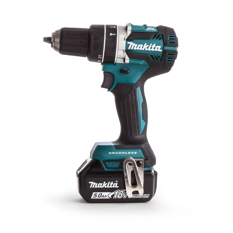 Makita Makita DHP484RTJ 18V LXT Brushless Combi Drill (2 x 5.0Ah Batteries) in MakPac Case DHP484RTJ