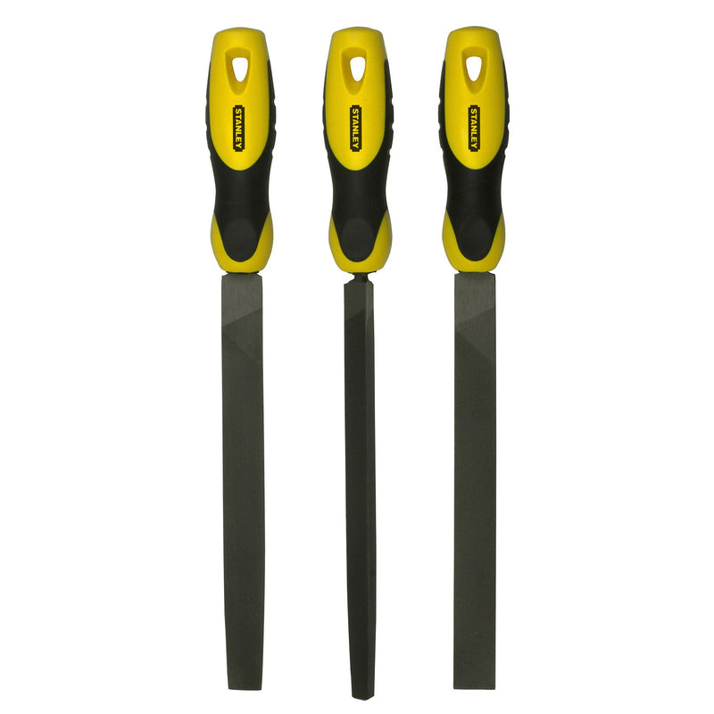 Stanley Stanley 0-22-464 File Set 8in - Flat, Half Round, 3 Square (3 Piece) 0-22-464