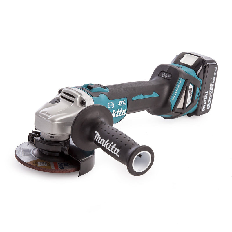 Makita Makita DGA463RTJ 18V Cordless Angle Grinder 115mm (2 x 5.0Ah Batteries) DGA463RTJ